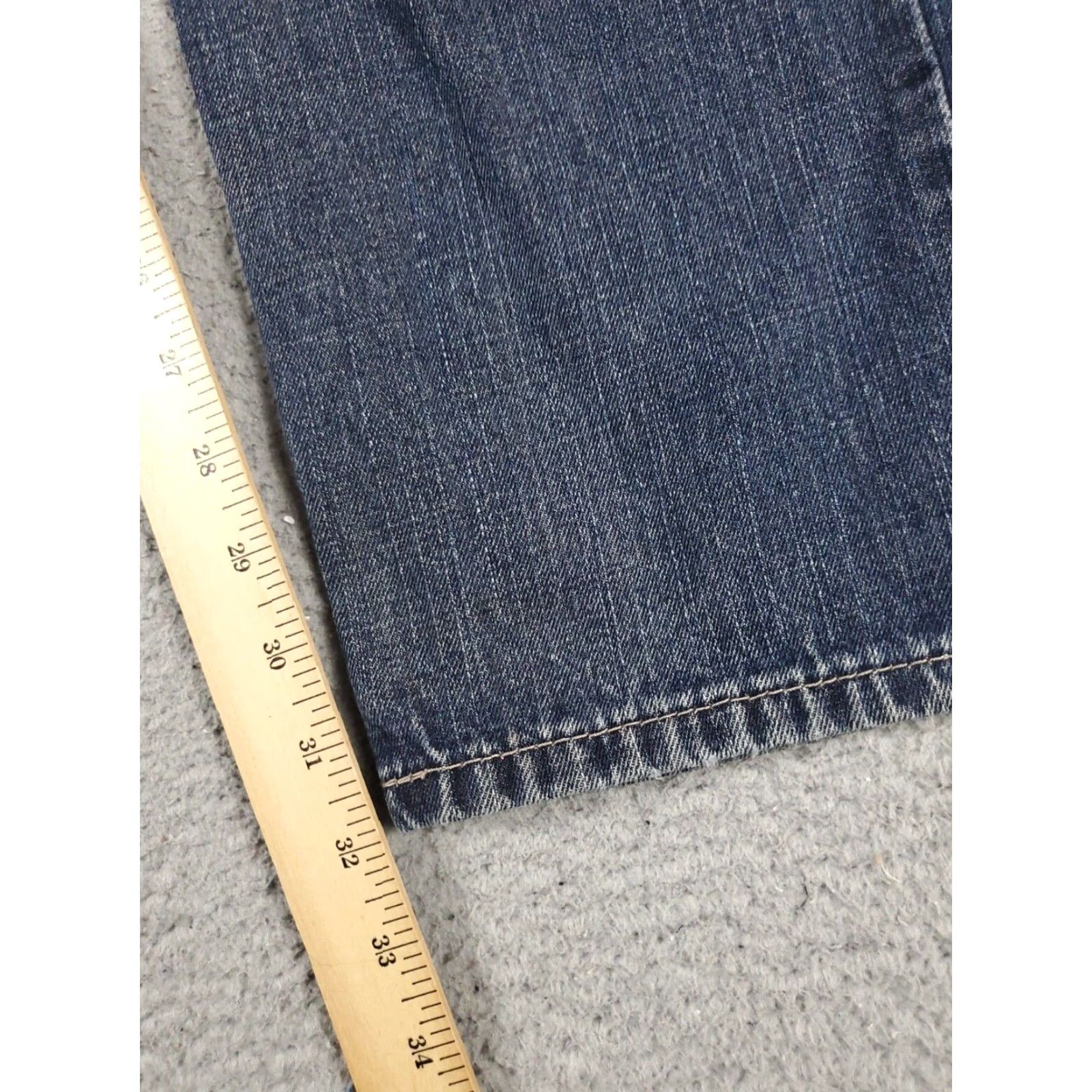 Levi's Levis Mens 514 Blue Straight Leg Jeans Size 34x32 Extra Large Denim Pants Size US 34 / EU 50 - 5 Thumbnail
