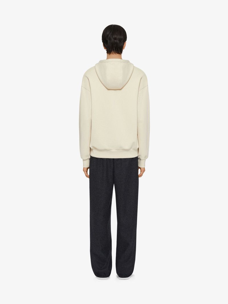 Givenchy o1n1vont0326 Hoodie In Fleece in Beige Size US XL / EU 56 / 4 - 4 Thumbnail