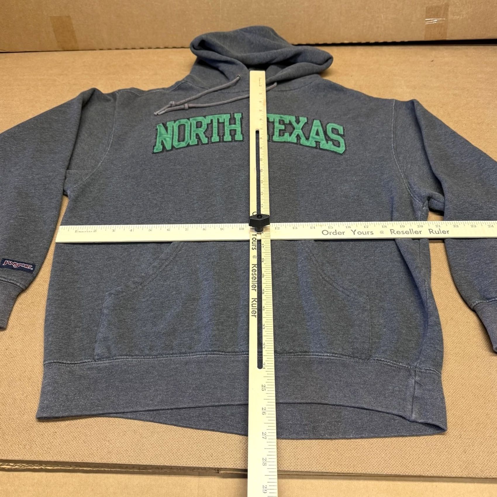 Jansport JanSport North Texas Hoodie Mens Medium Gray College Embroidered Fleece Pullover Size US M / EU 48-50 / 2 - 7 Thumbnail