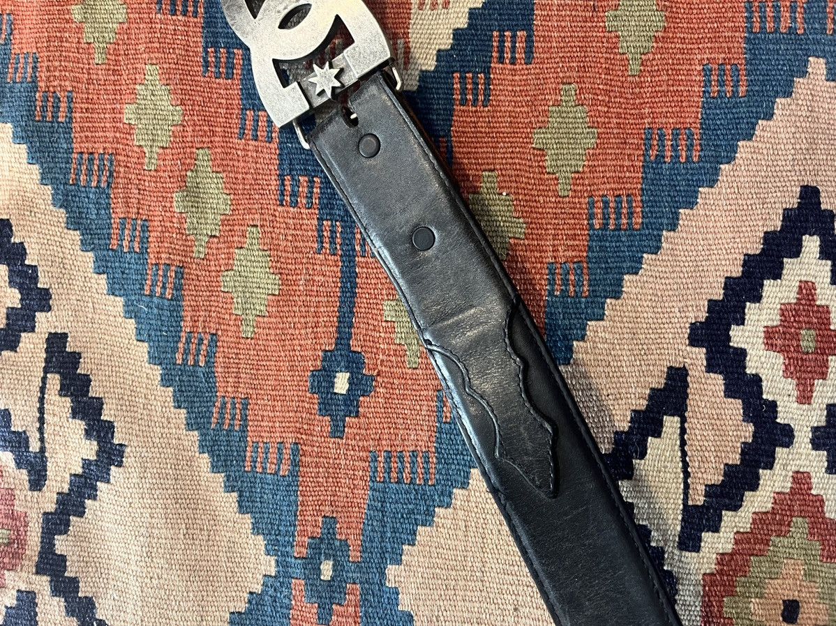 DC VINTAGE DC LEATHER BELT 90S Y2K DCSHOES USA RARE Size ONE SIZE - 6 Thumbnail