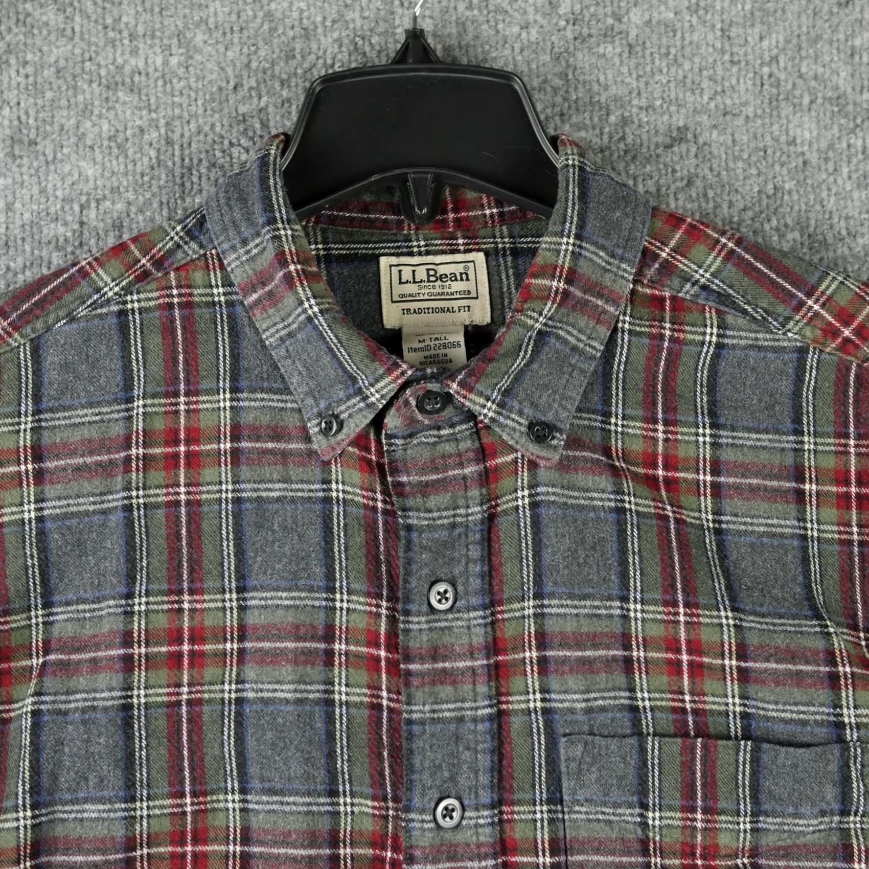 Vintage VINTAGE LL Bean Shirt Mens MT Gray Plaid Flannel Button Down Long Sleeve Traditional Fit Size US M / EU 48-50 / 2 - 2 Thumbnail