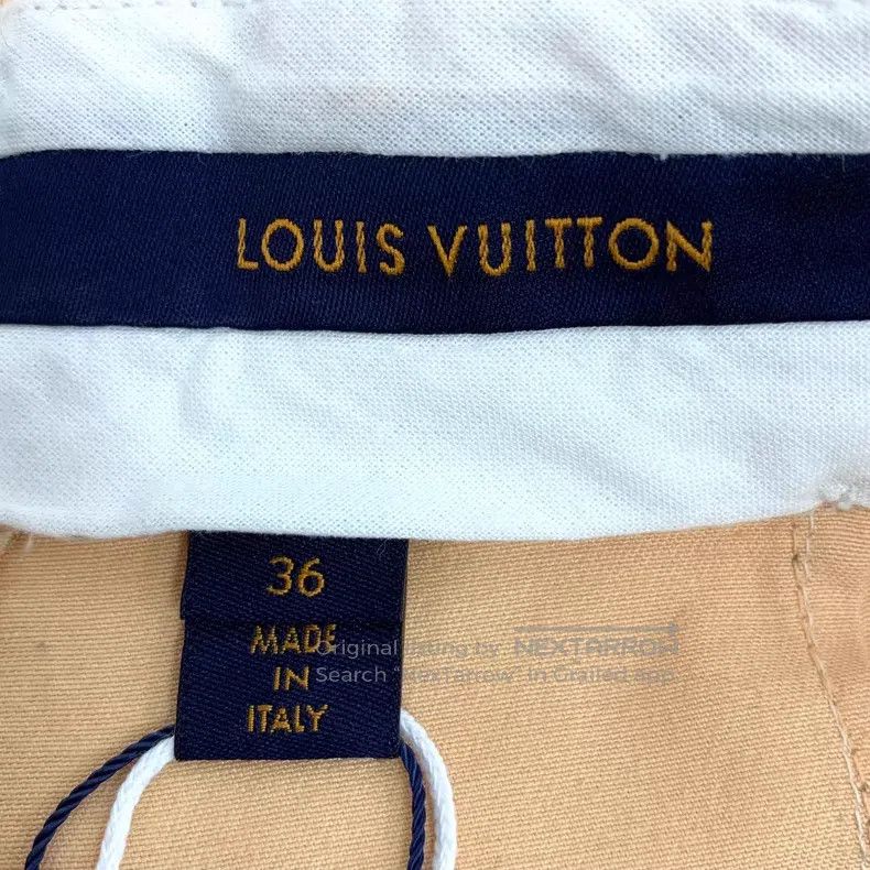 Louis Vuitton Louis Vuitton Orange logo full-print cotton shorts Size US 36 / EU 52 - 5 Thumbnail