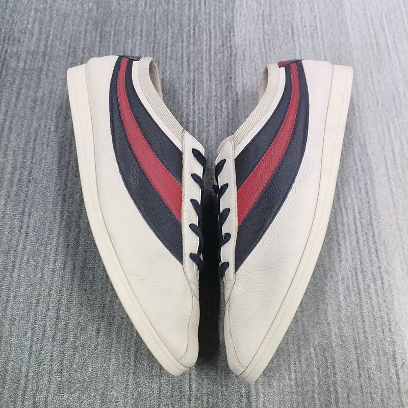 Gucci Gucci Falacer Casual Sneakers in White, Black, Red Size US 10.5 / EU 43-44 - 7 Thumbnail