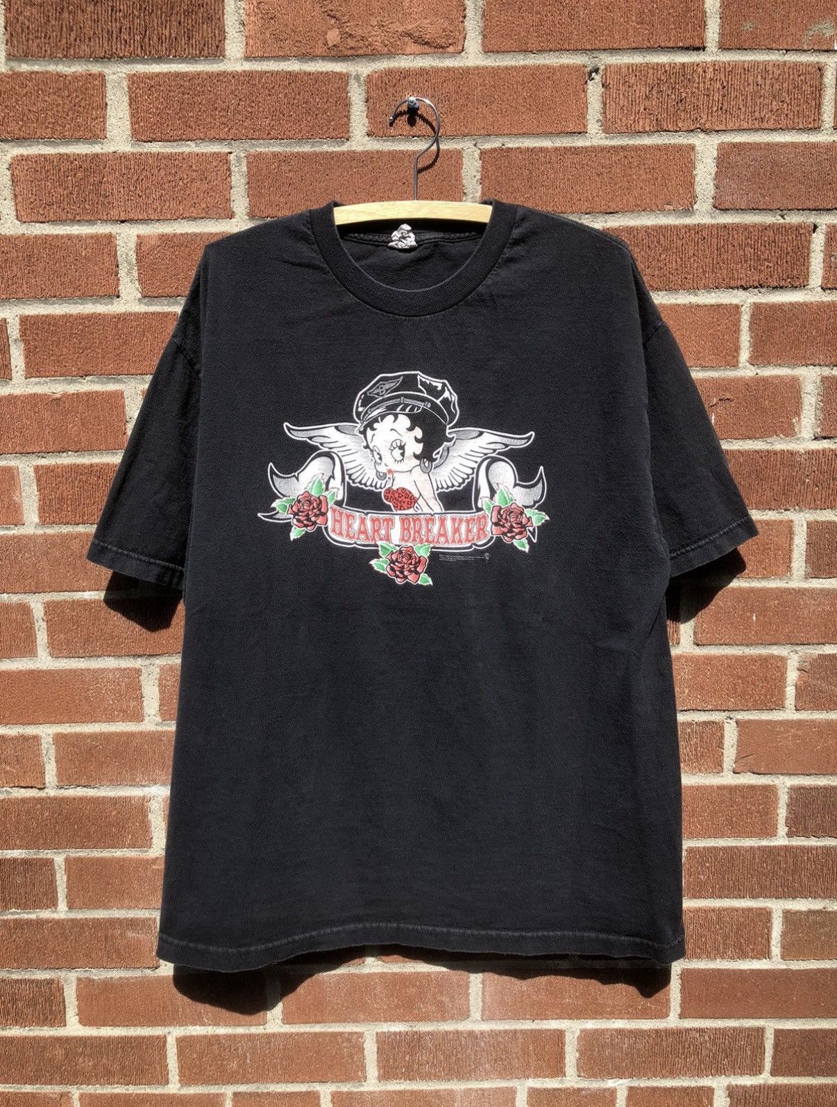 Vintage Y2K Betty Boop Heart Breaker tee