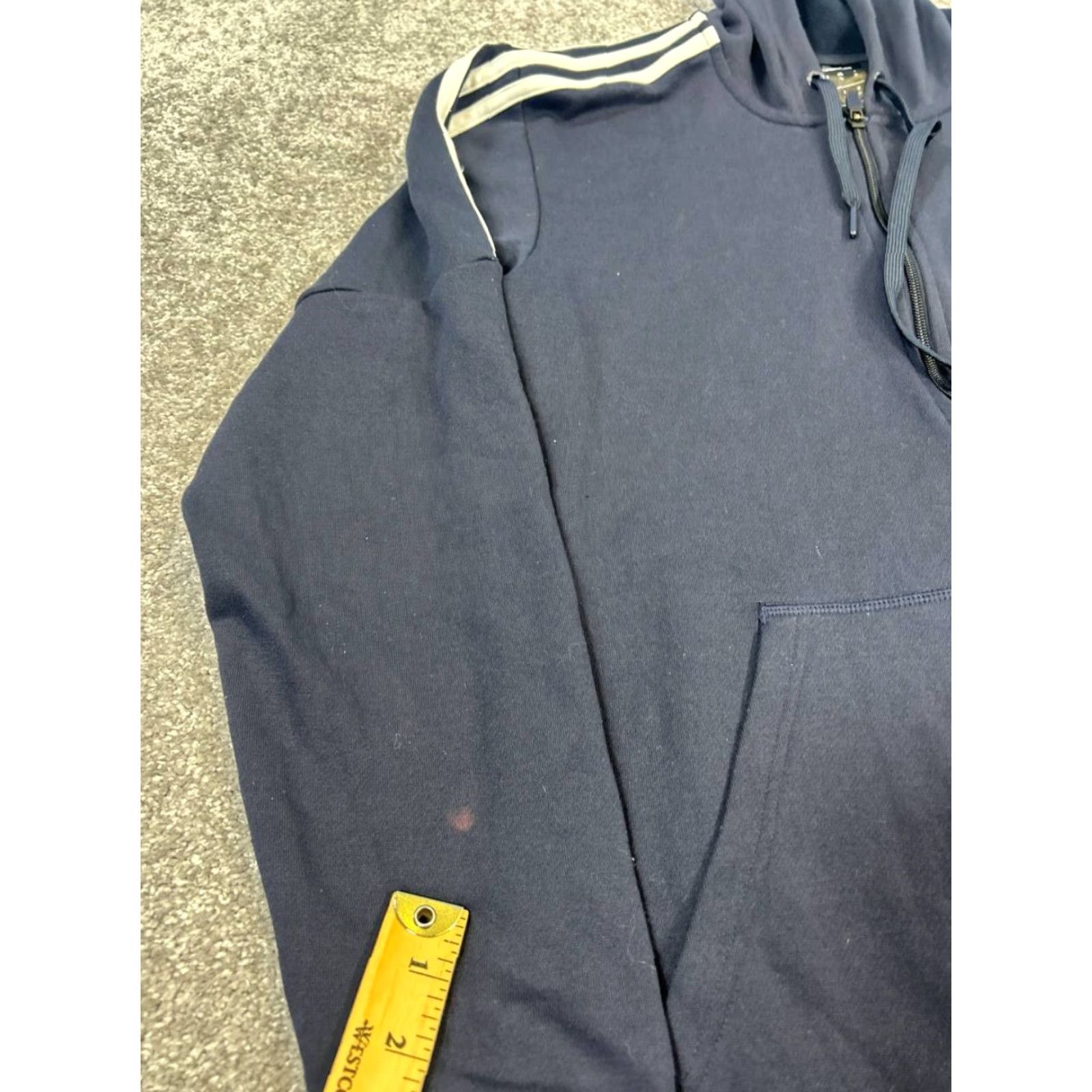 Adidas adidas Hoodie Mens Medium Blue Full Zip Fleece Athletic Sportswear Regular Blue Hoodie Mens - Size US M / EU 48-50 / 2 - 5 Thumbnail