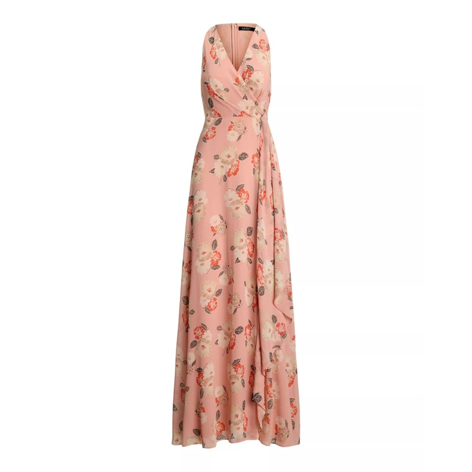 Ralph Lauren Ralph Lauren Women Pink Floral Georgette Maxi Dress Size 12 Size XL / US 12-14 / IT 48-50 - 6 Thumbnail