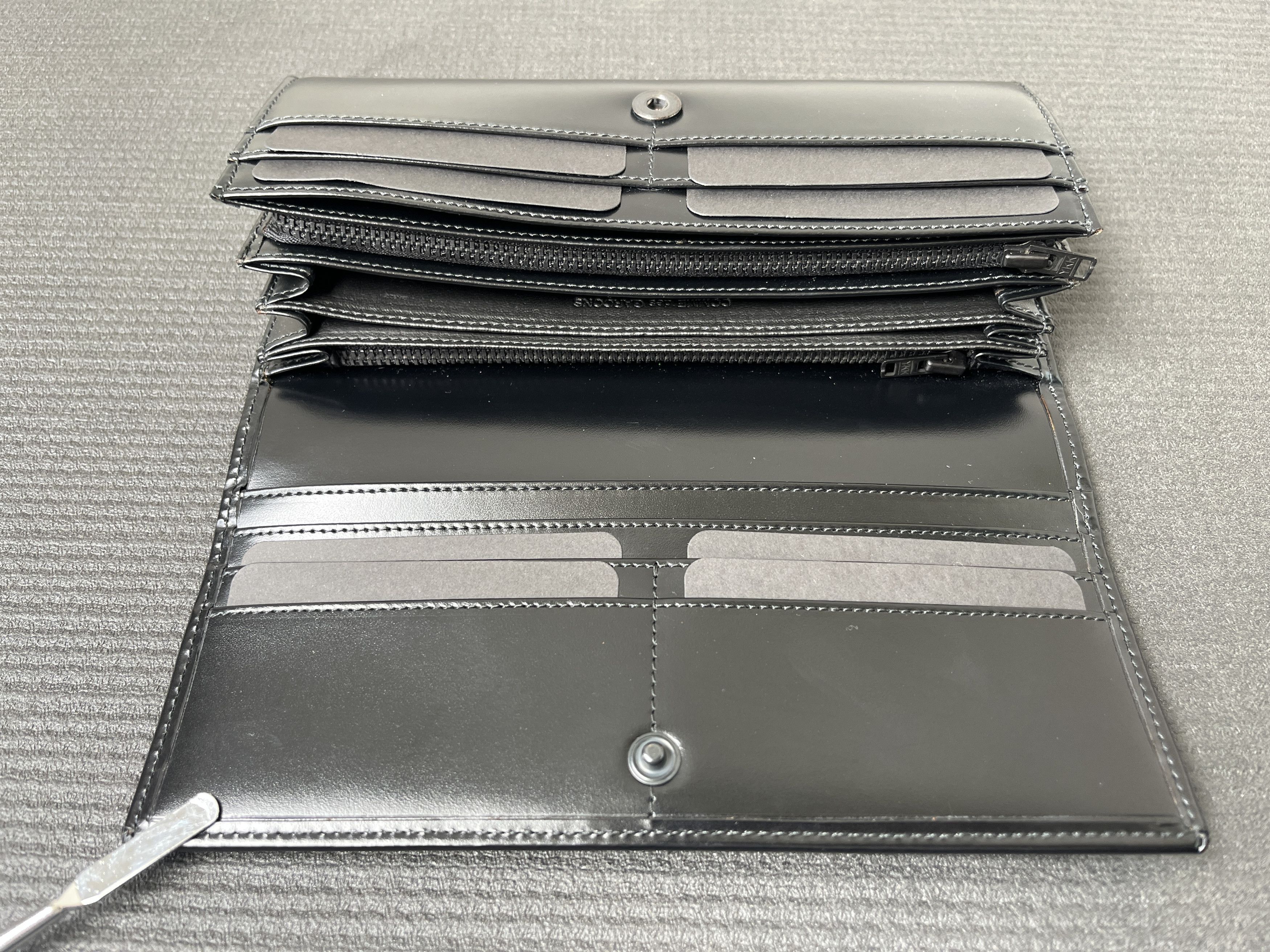 Comme des Garcons Comme des Garcons Very Black Classic Trifold Long Wallet Size ONE SIZE - 4 Thumbnail