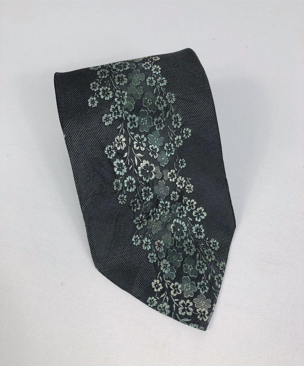 Balenciaga Rare Vintage Balenciaga Floral Silk Tie Size ONE SIZE - 1 Thumbnail