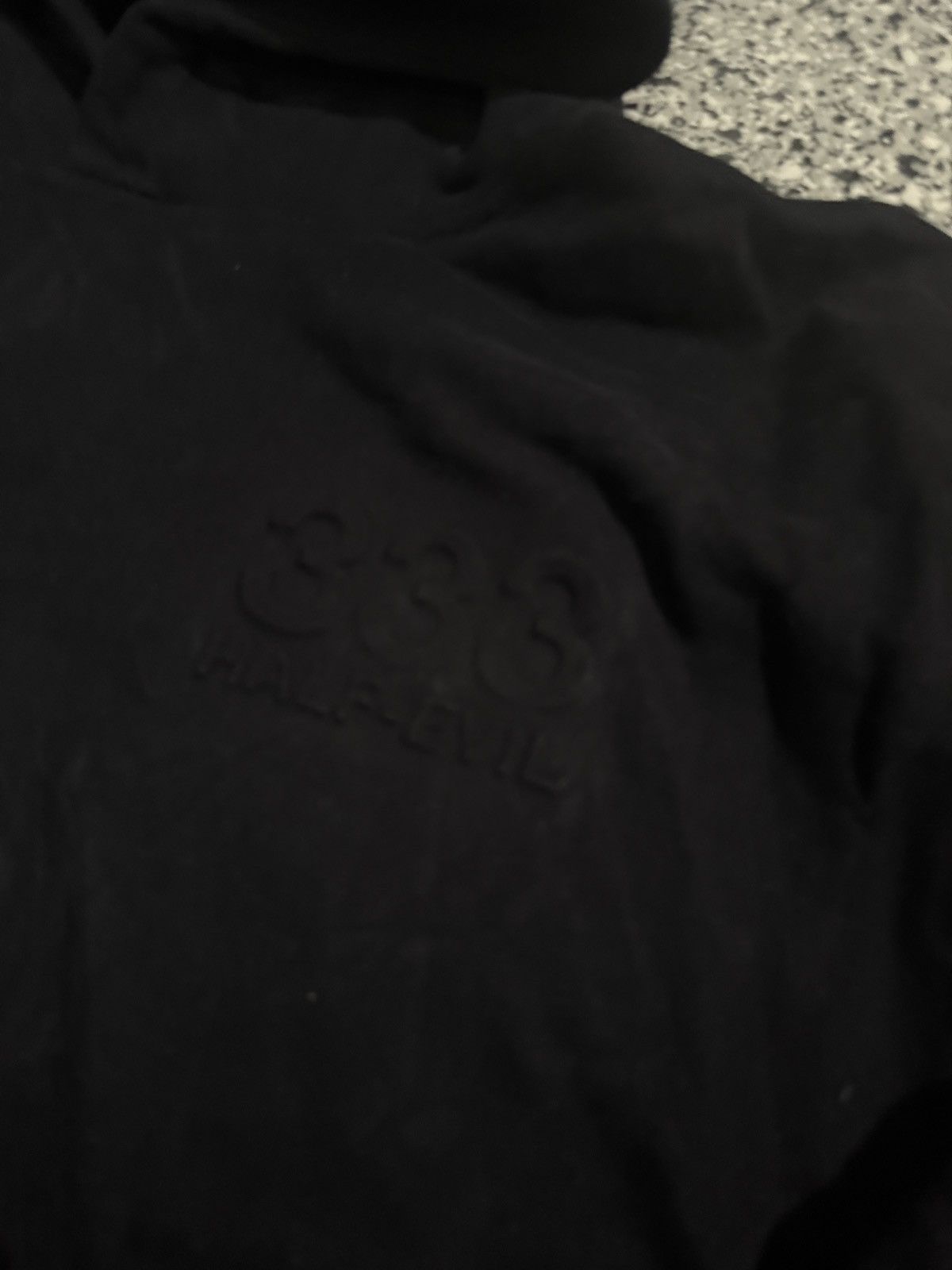 Half Evil HALF EVIL 333 CUT & SEW EMBOSSED HOODIE Size US XXL / EU 58 / 5 - 2 Thumbnail