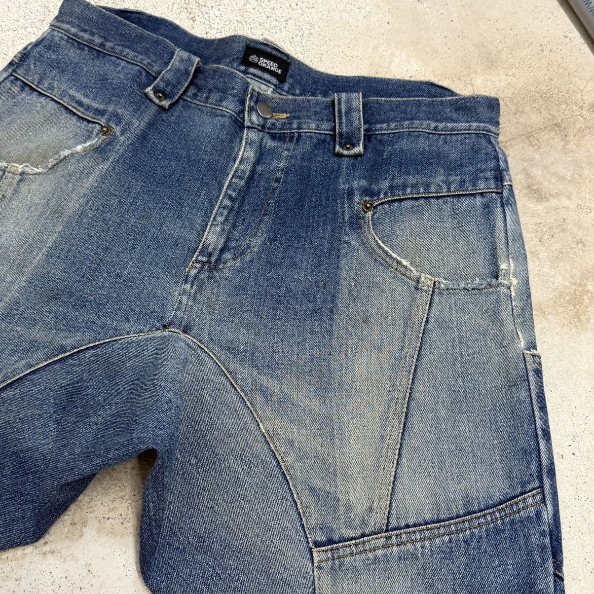 Japanese Brand Speed Orange Extra Rise Denim Pants Size US 34 / EU 50 - 8 Thumbnail
