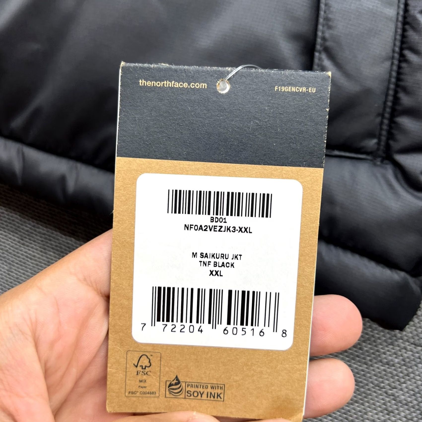 The North Face The North Face Saikuru Puffer Jacket Mens 2XL Black TNF Jacket Size US XXL / EU 58 / 5 - 4 Thumbnail