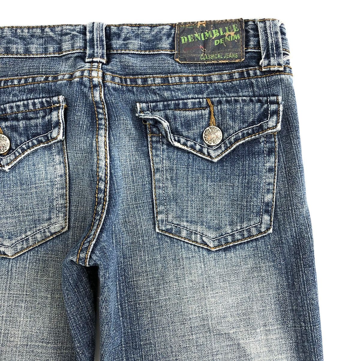 If Six Was Nine × Japanese Brand × Le Grande Bleu (L.G.B.) Y2K Clef de Sol Flared Jeans Distressed Bootcut Denim Pants Size 29" - 19 Thumbnail