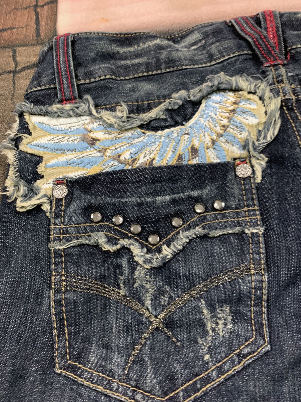 Hysteric Glamour SICK FLARE oririn japanese brand with back wing patch Size US 30 / EU 46 - 12 Thumbnail