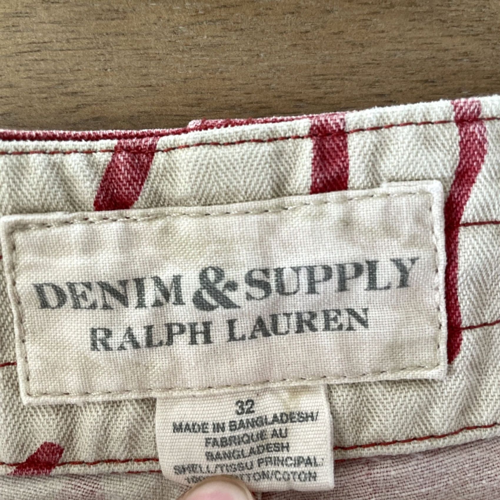 Vintage Denim & Supply Ralph Lauren Board Shorts Men 32 Floral Cotton Twill Swim Bermuda Beach 90s Surf Mens Size US 32 / EU 48 - 3 Thumbnail