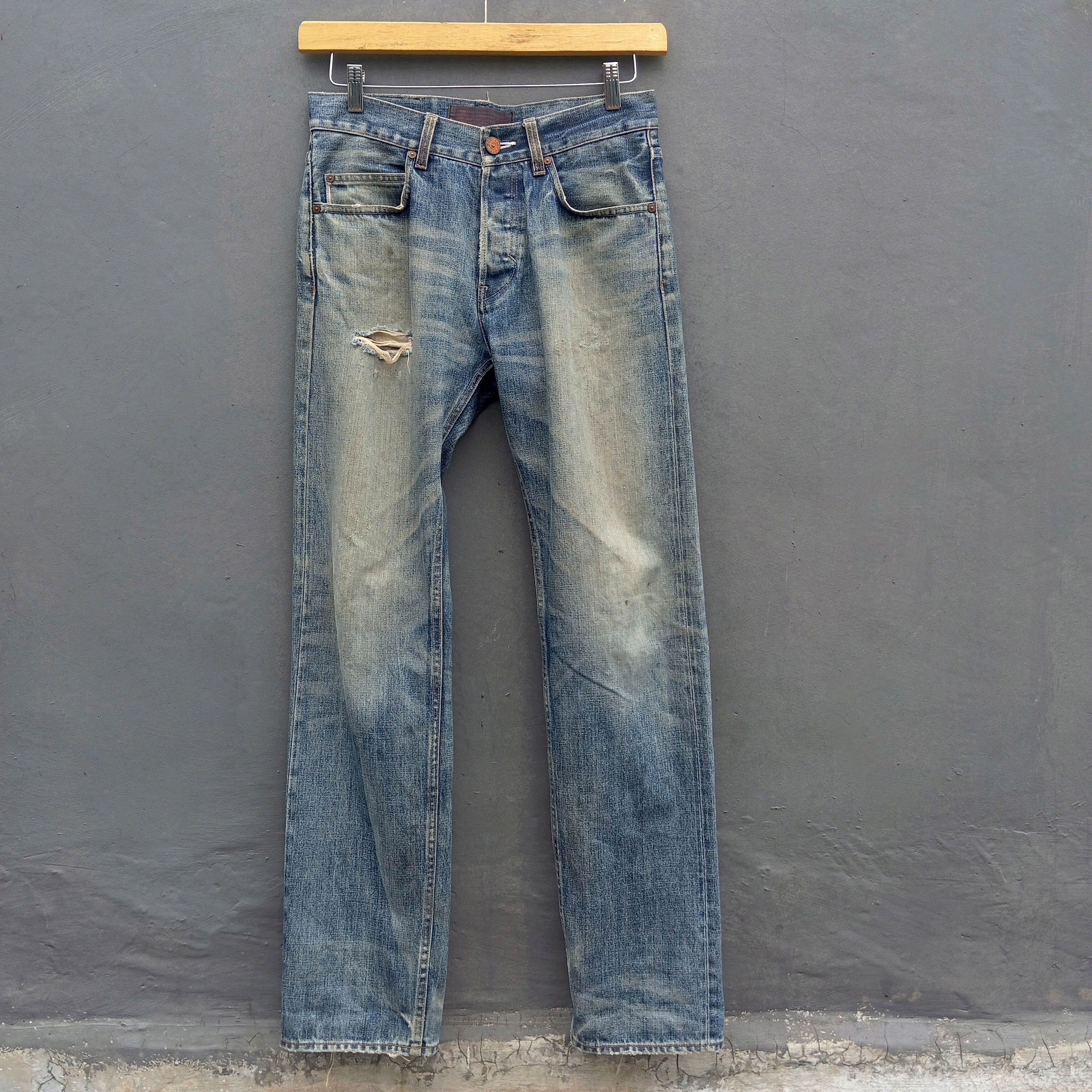 Adidas Adidas conductor distressed denim selvedge trousers Size US 30 / EU 46 - 11 Thumbnail