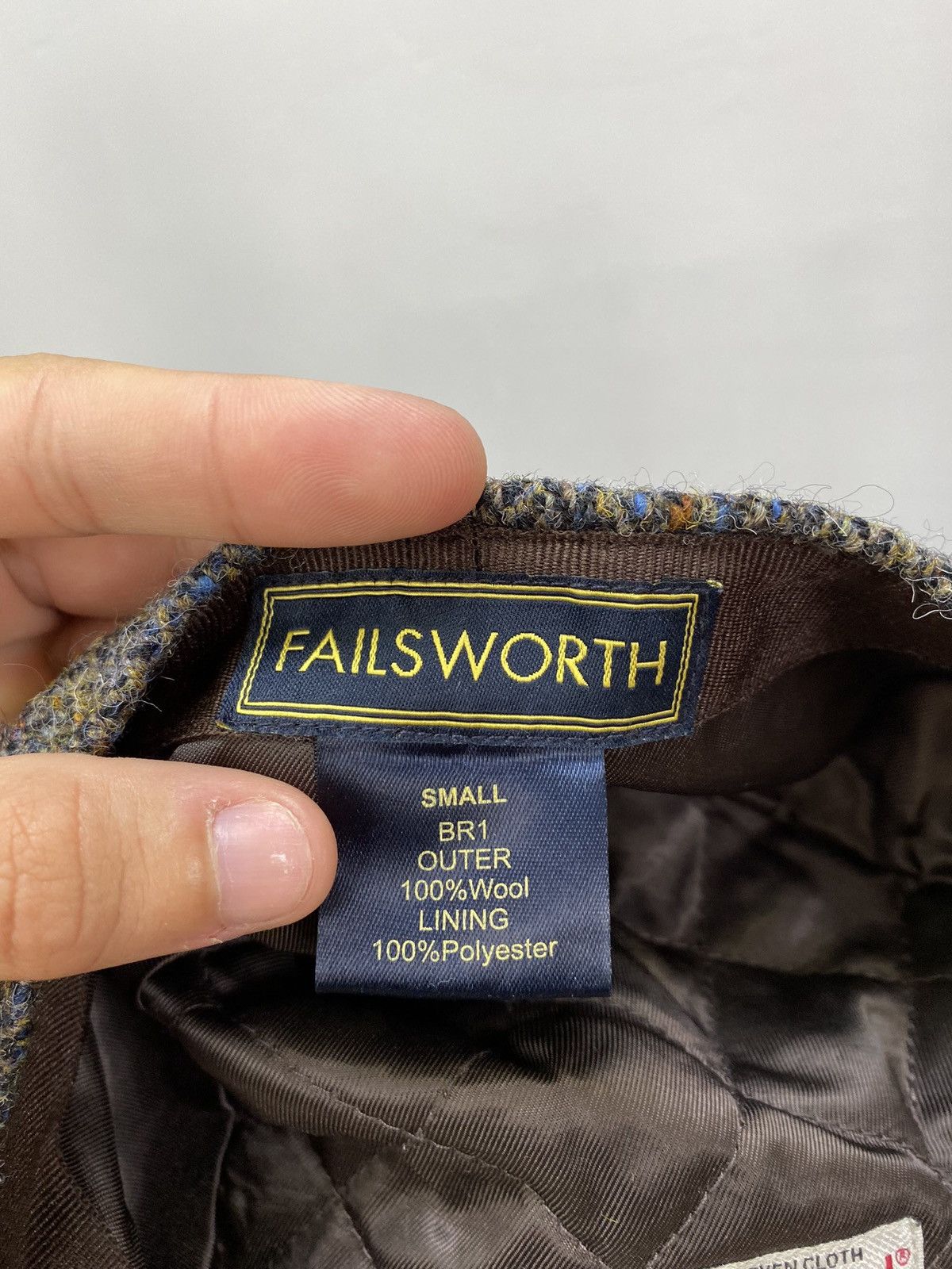 Harris Tweed × Vintage Vintage Failsworth Harris Tweed Wool Flat Hat Cap Size ONE SIZE - 17 Thumbnail
