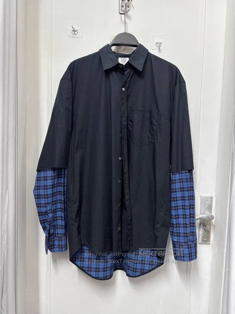 Vetements VETEMENTS Plaid Patchwork Blazer Shirt Size US XS / EU 42 / 0 - 2 Thumbnail