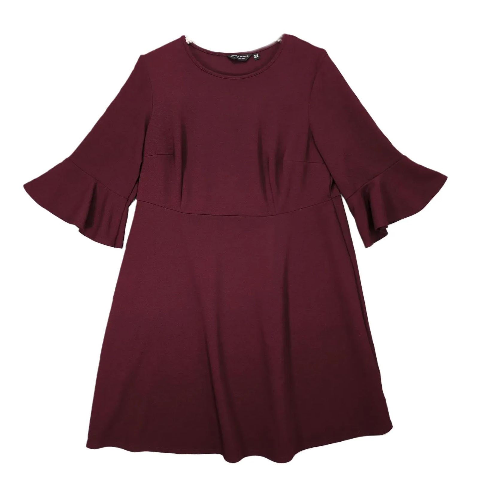 Other UK Dorothy Perkins Liverpool Sz 20 Burgundy Fit & Flare Dress Size 3XL / US 20-22 - 1 Thumbnail