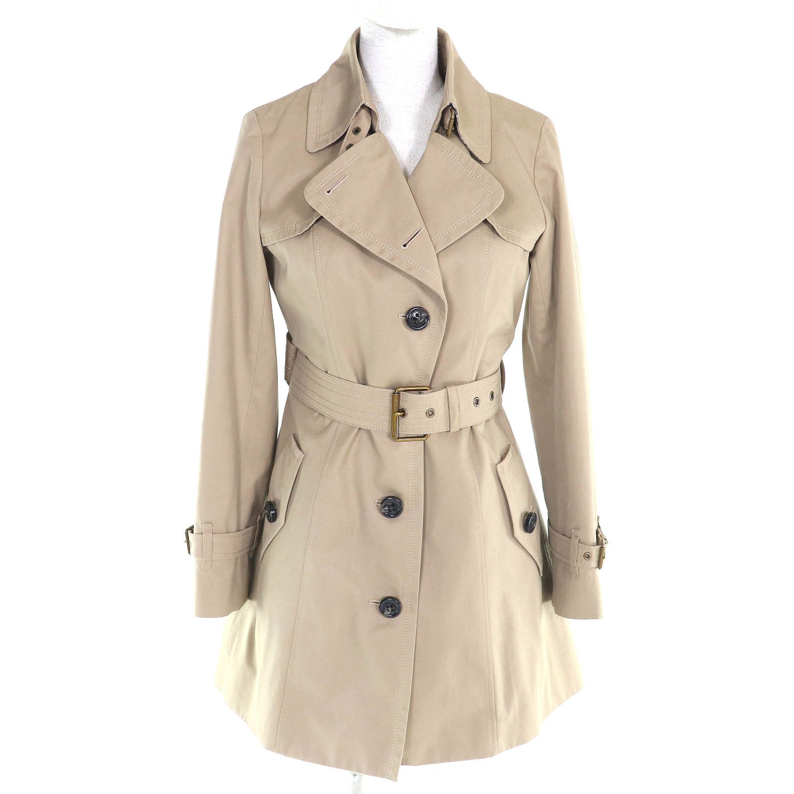 Burberry Burberry Burberry Blue Label Wool Lined Trench Coat Cotton Outerwear DUTY FREE for USA Size ONE SIZE - 1 Thumbnail