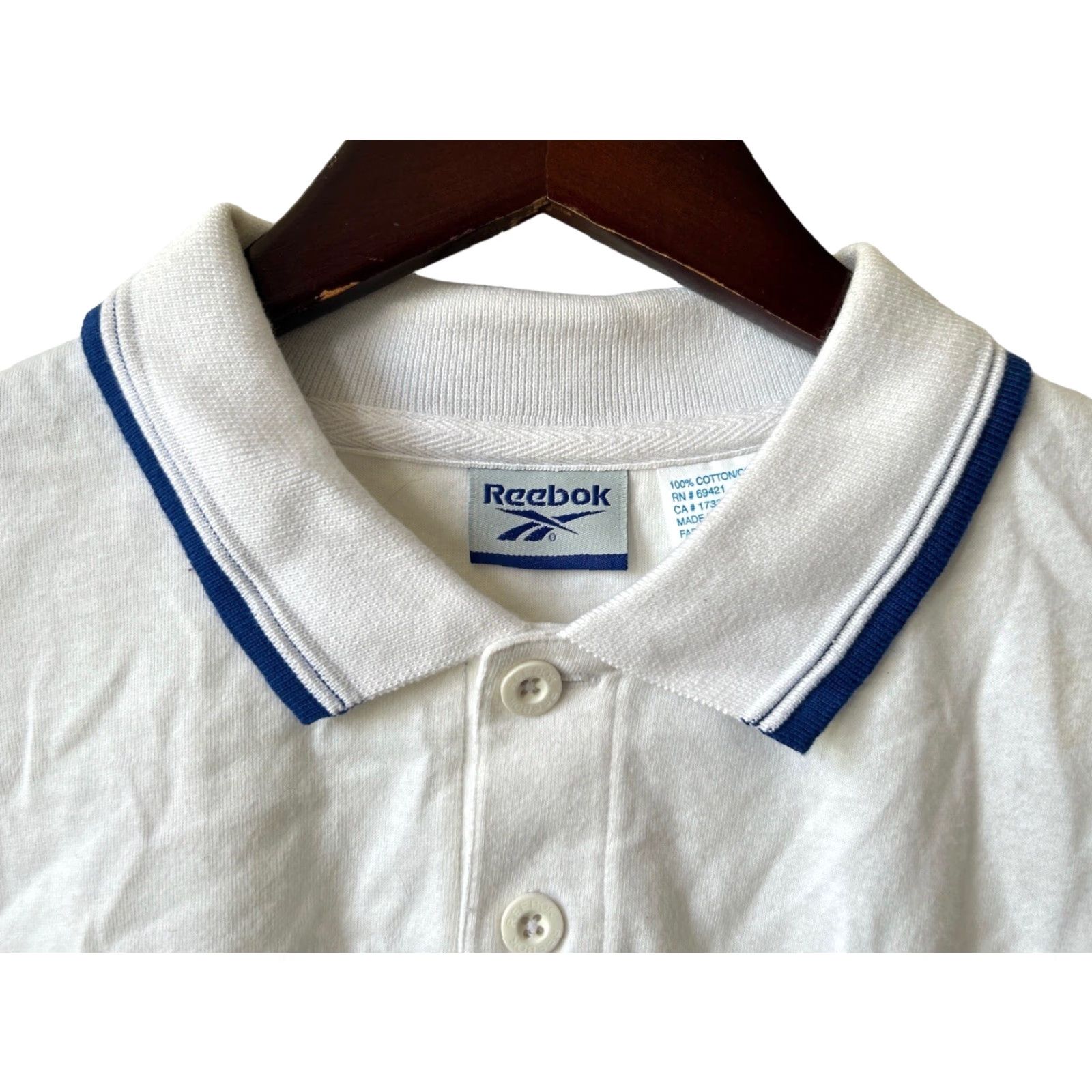 Reebok VINTAGE Reebok Polo Shirt Mens M White 90s 1996 Deadstock NWT 100% Cotton Polo Shirt Mens Size US M / EU 48-50 / 2 - 4 Thumbnail