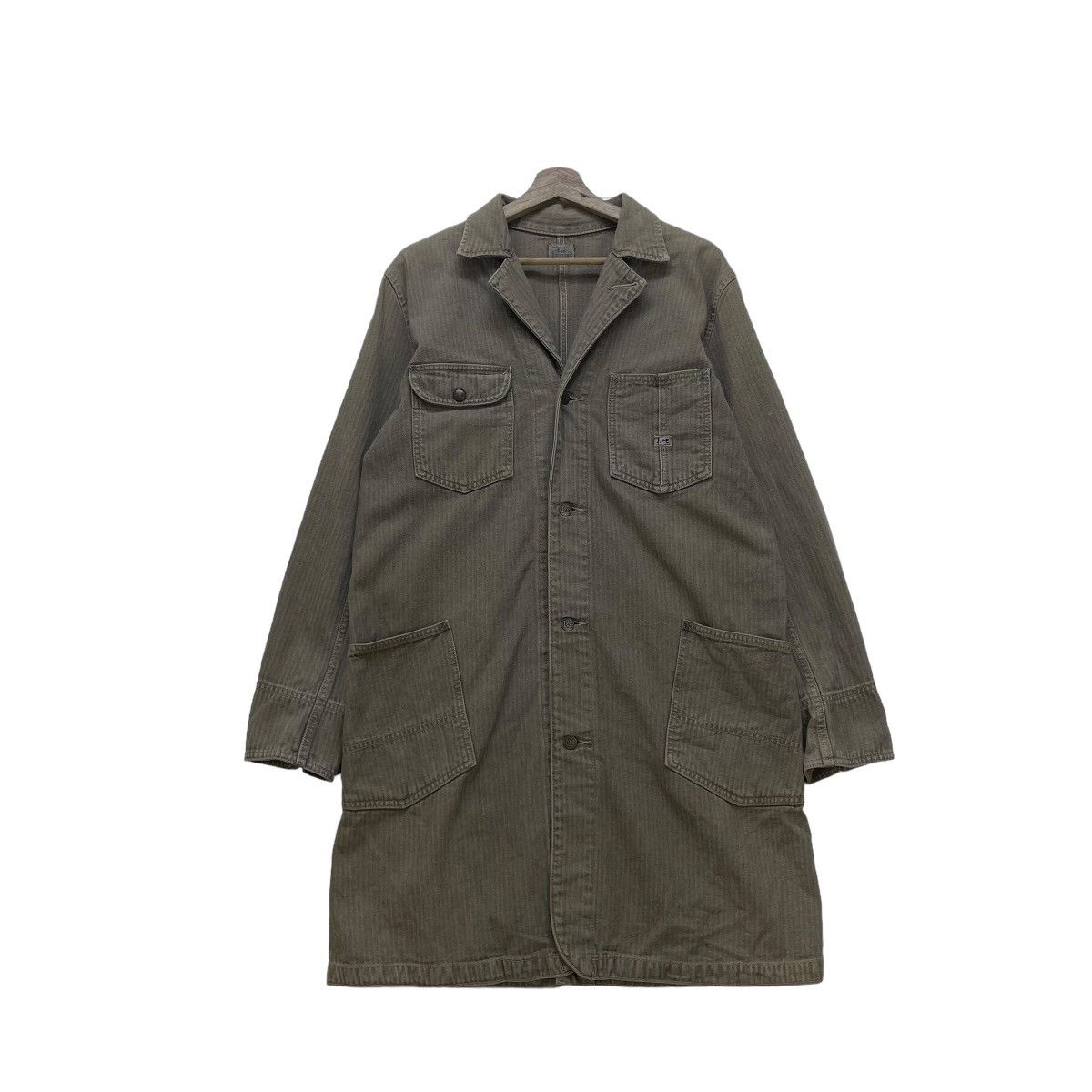 Lee 🔥Vtg 90s Lee Sanforized Union Made Chore Coat Workwear Size US M / EU 48-50 / 2 - 1 Thumbnail
