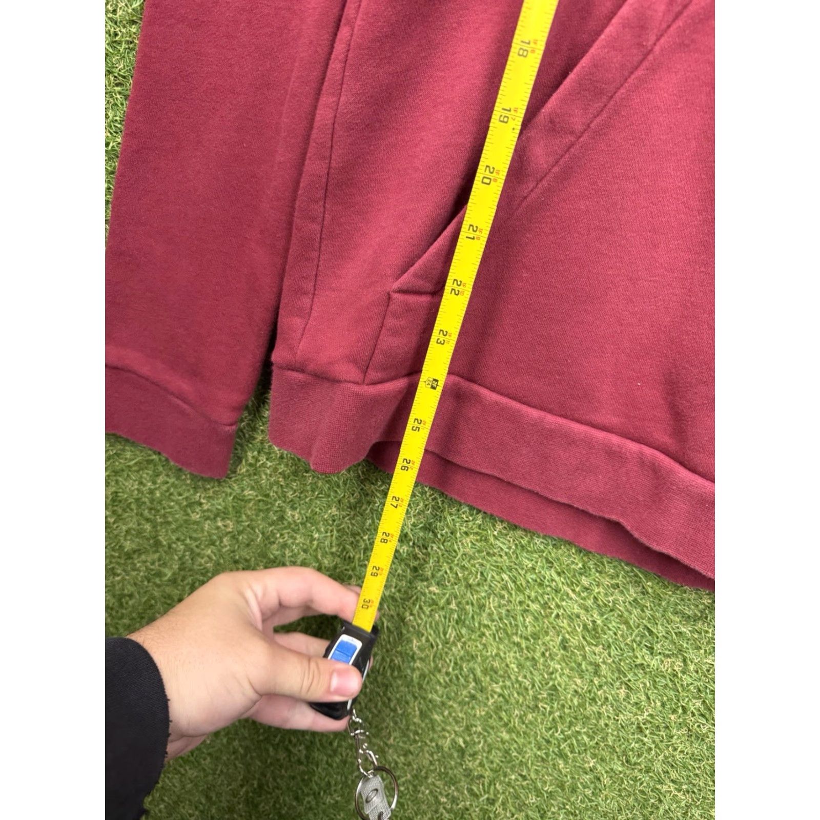 Nike Nike Air Sweatshirt Mens Small Maroon Drawstring 1/4 Zip Nike Air Logo Graphic Size US S / EU 44-46 / 1 - 3 Thumbnail