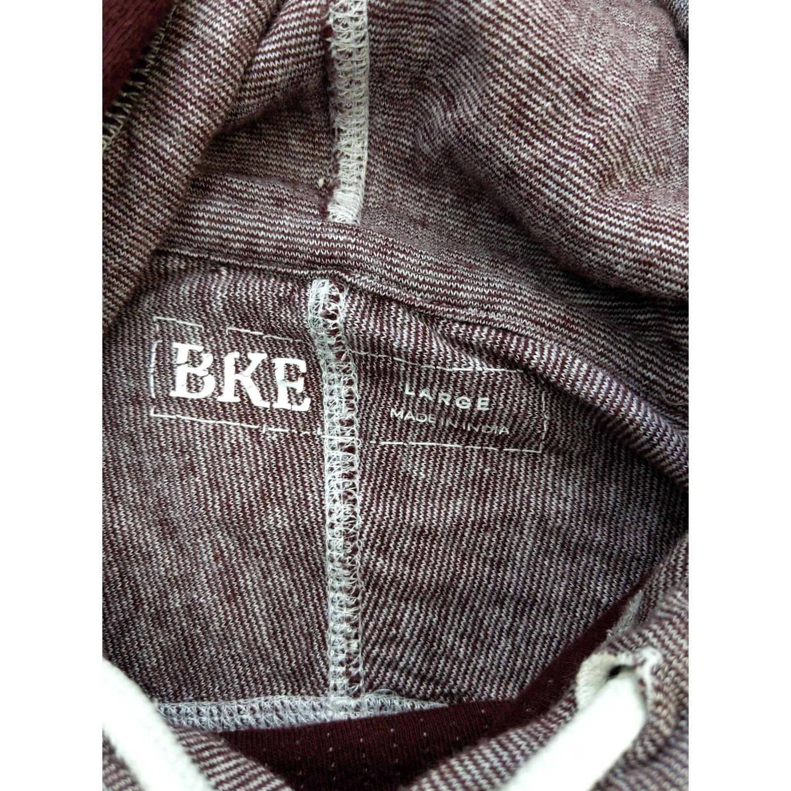 BKE BKE Hoodie Mens Large Red Heather Raglan Long Sleeve Lightweight Pullover B4348 Size US L / EU 52-54 / 3 - 5 Thumbnail