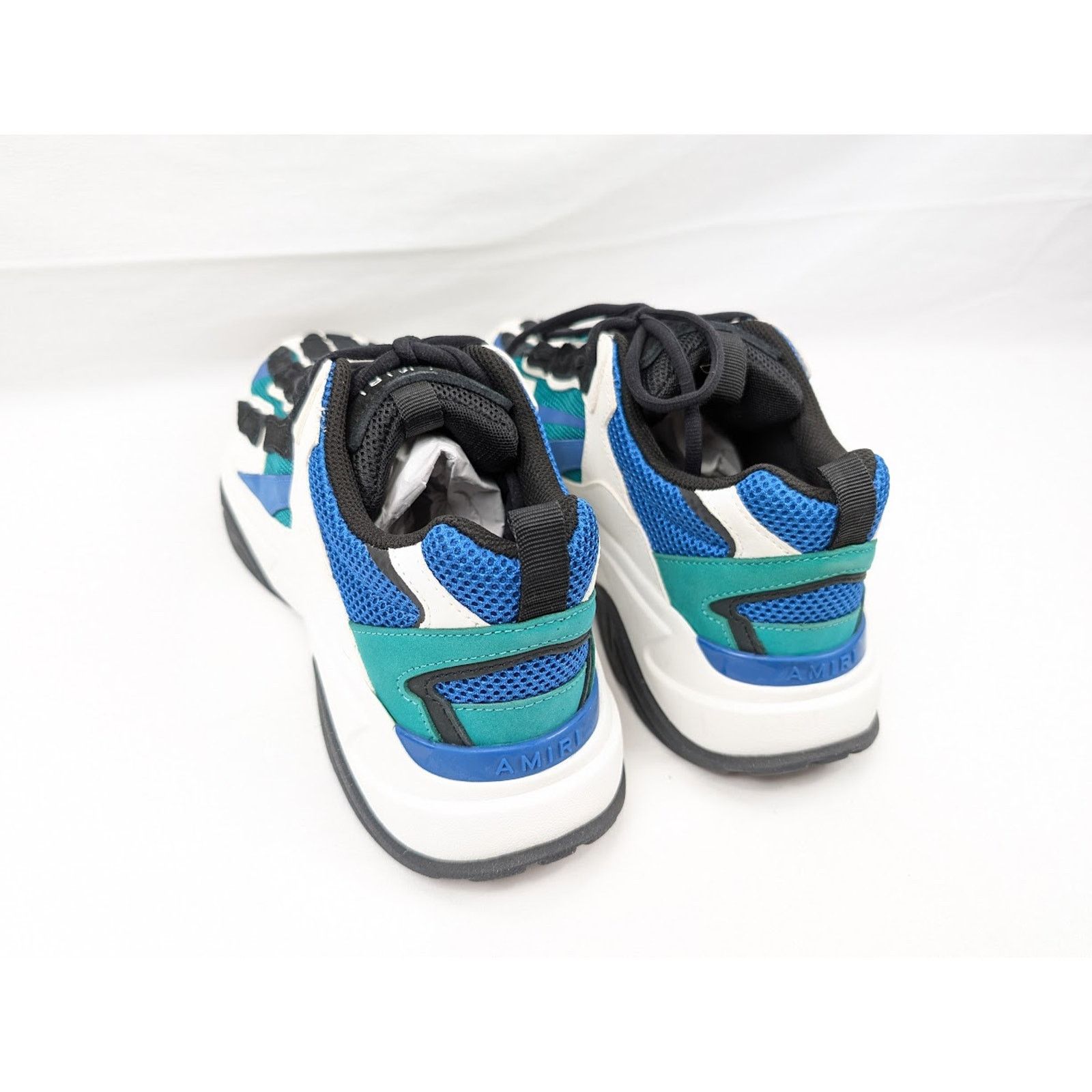 Amiri o1rshd1 Bone Runners in Teal/Blue/Black Size US 12 / EU 45 - 18 Thumbnail