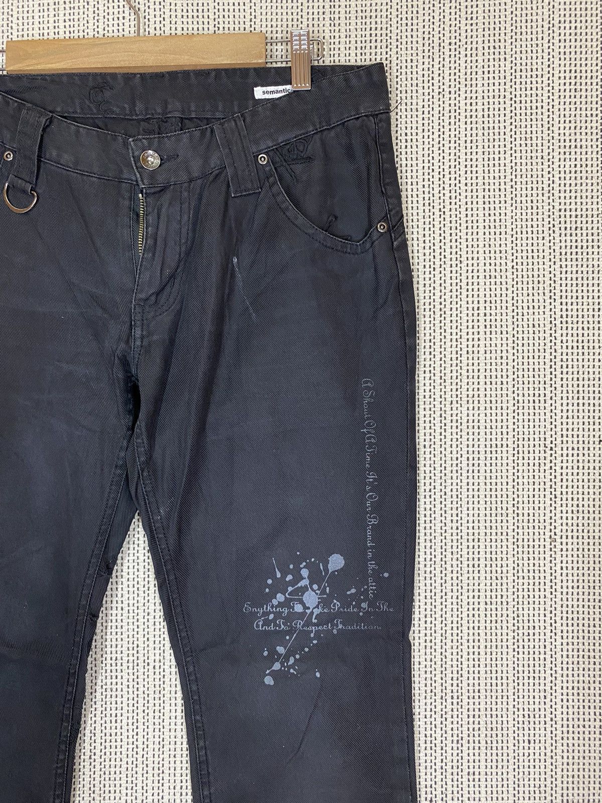 semanticdesign ‼️SEMANTIC DESIGN DENIM SKULL DESIGN GOTHIC STYLE ‼️ Size US 32 / EU 48 - 3 Thumbnail
