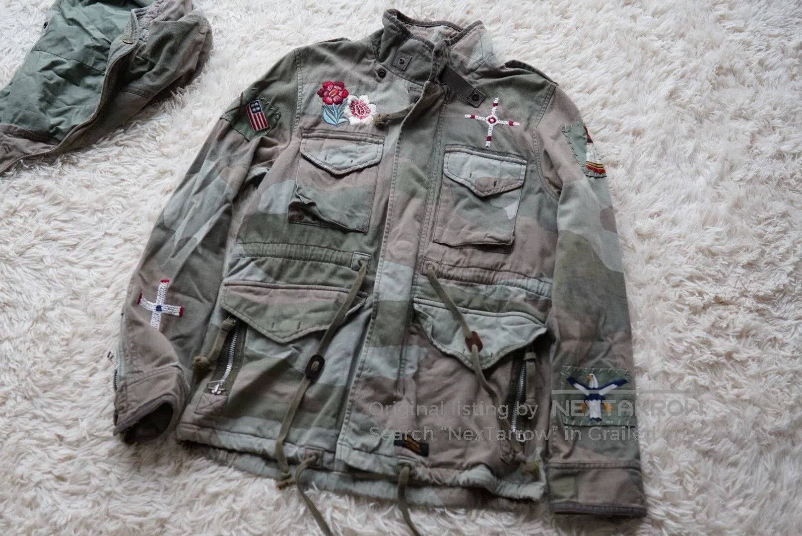 Wtaps Green Camo Embroidered Utility Jacket Size S. Size US S / EU 44-46 / 1 - 6 Thumbnail