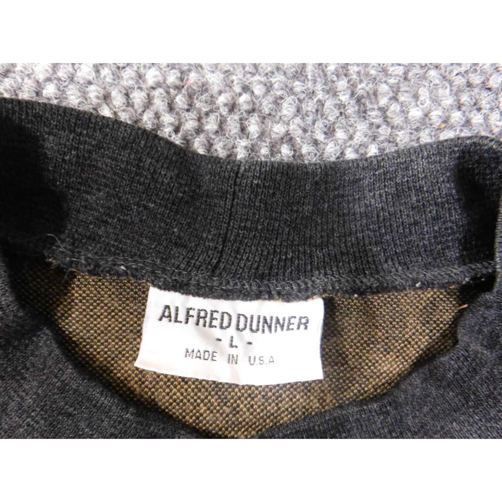 Vintage Alfred Dunner Sweater Geometric Casual Women L Brown USA Shoulder Pads Raglan Crew Neck Pullover Knit Cotton Ramie Vintage: No Size L / US 10 / IT 46 - 5 Thumbnail