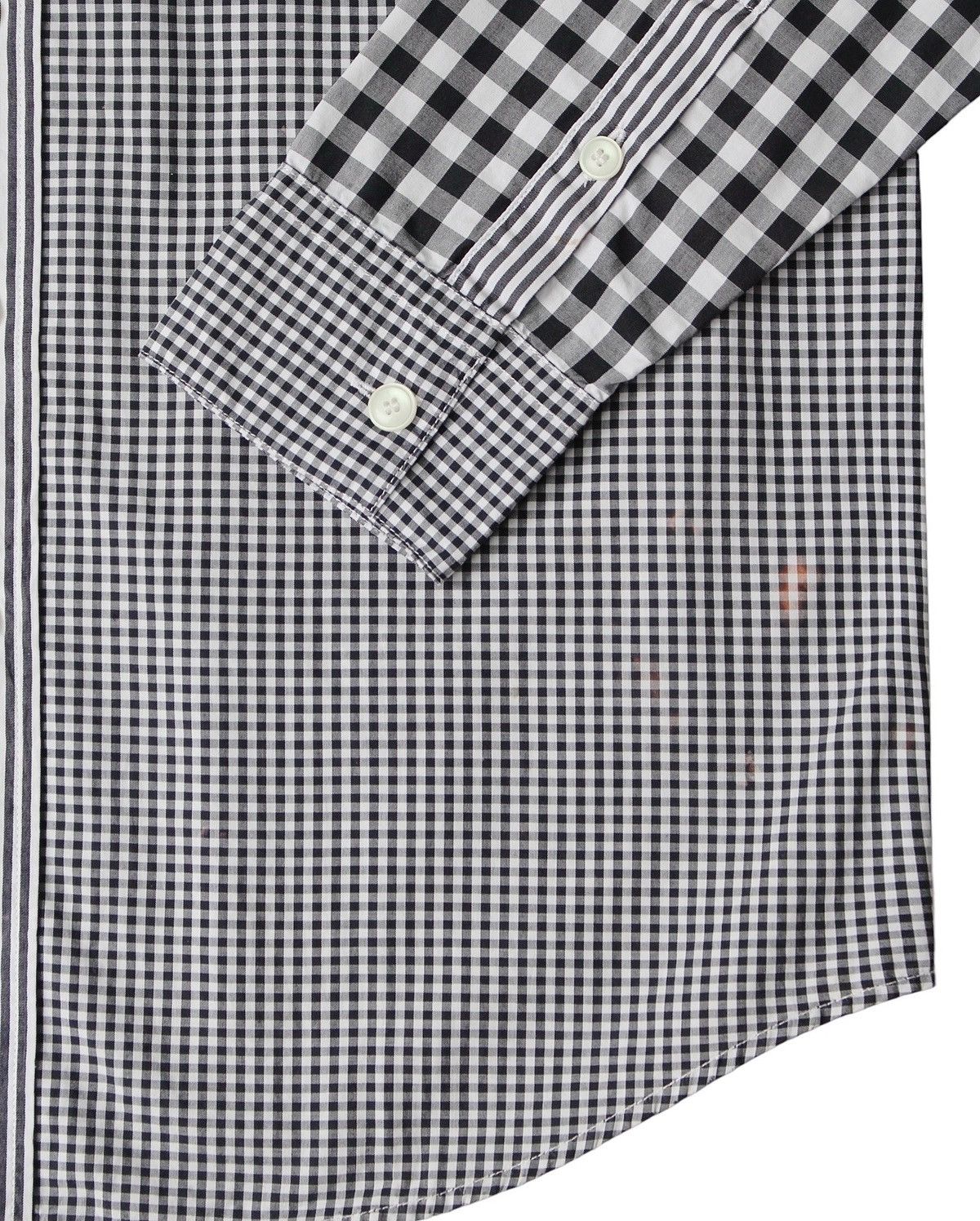 Issey Miyake SS2013 NÉ-NET PATCHWORK CHECK STRIPE SHIRT Size US M / EU 48-50 / 2 - 7 Thumbnail