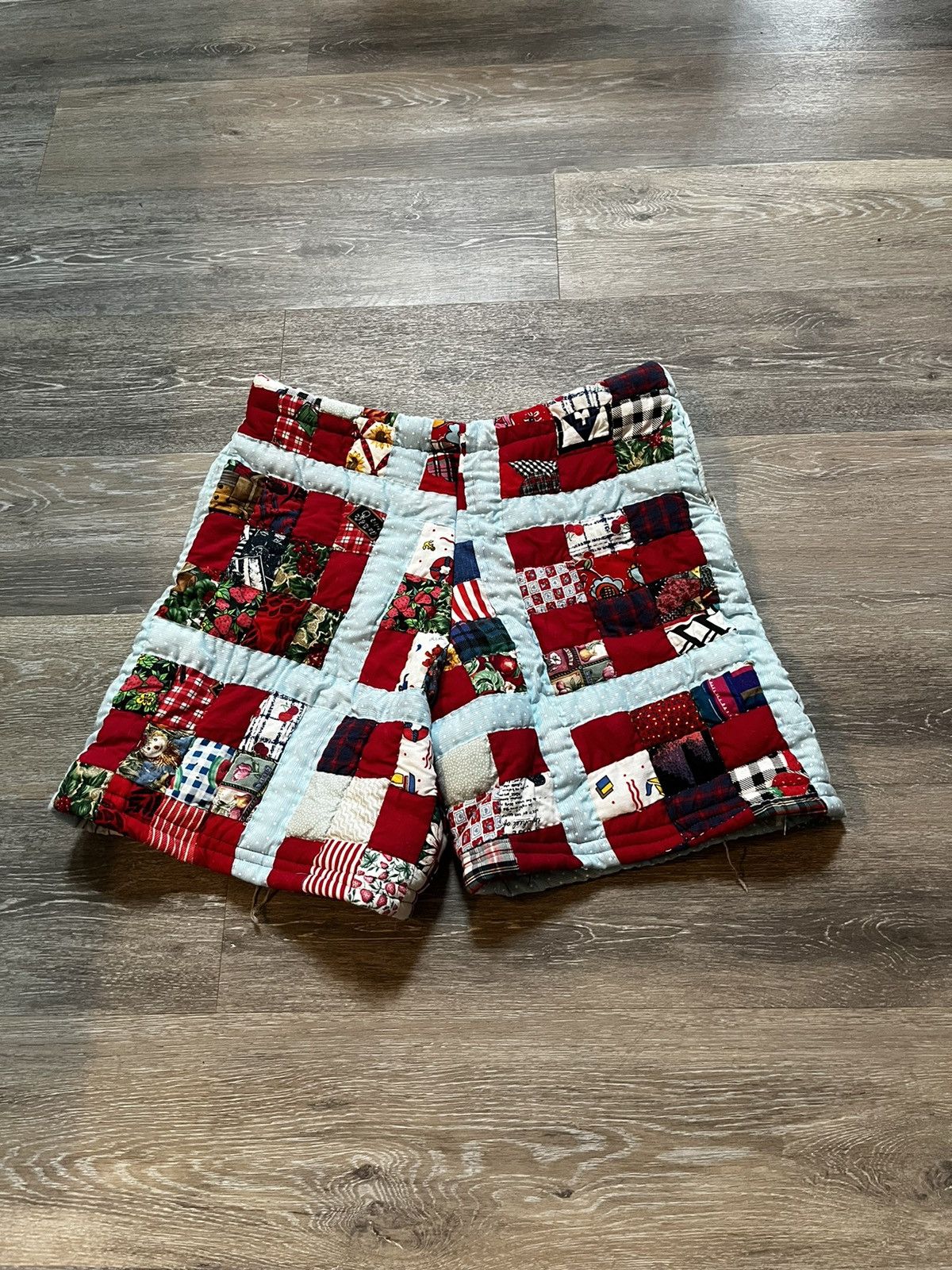 Other Handmade Cut n Sewn Quilt Shorts Size 36" / US 14 / IT 50 - 2 Thumbnail