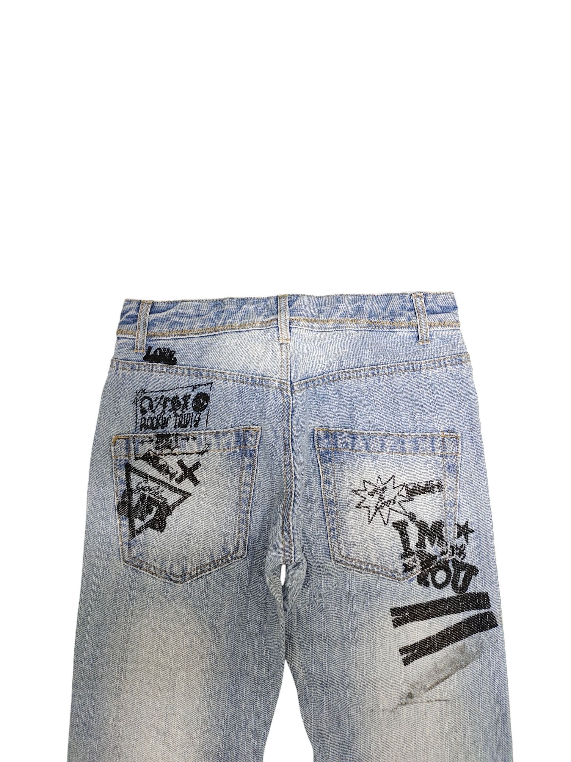 Hysteric Glamour Plt Jeans Japan Clawmark Distress Design Denim Jeans Size US 28 / EU 44 - 9 Thumbnail