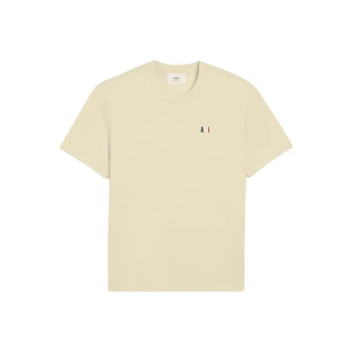 AMI AMIPARIS Embroidered Short Sleeve T-Shirt 0079 Size US L / EU 52-54 / 3 - 1 Thumbnail
