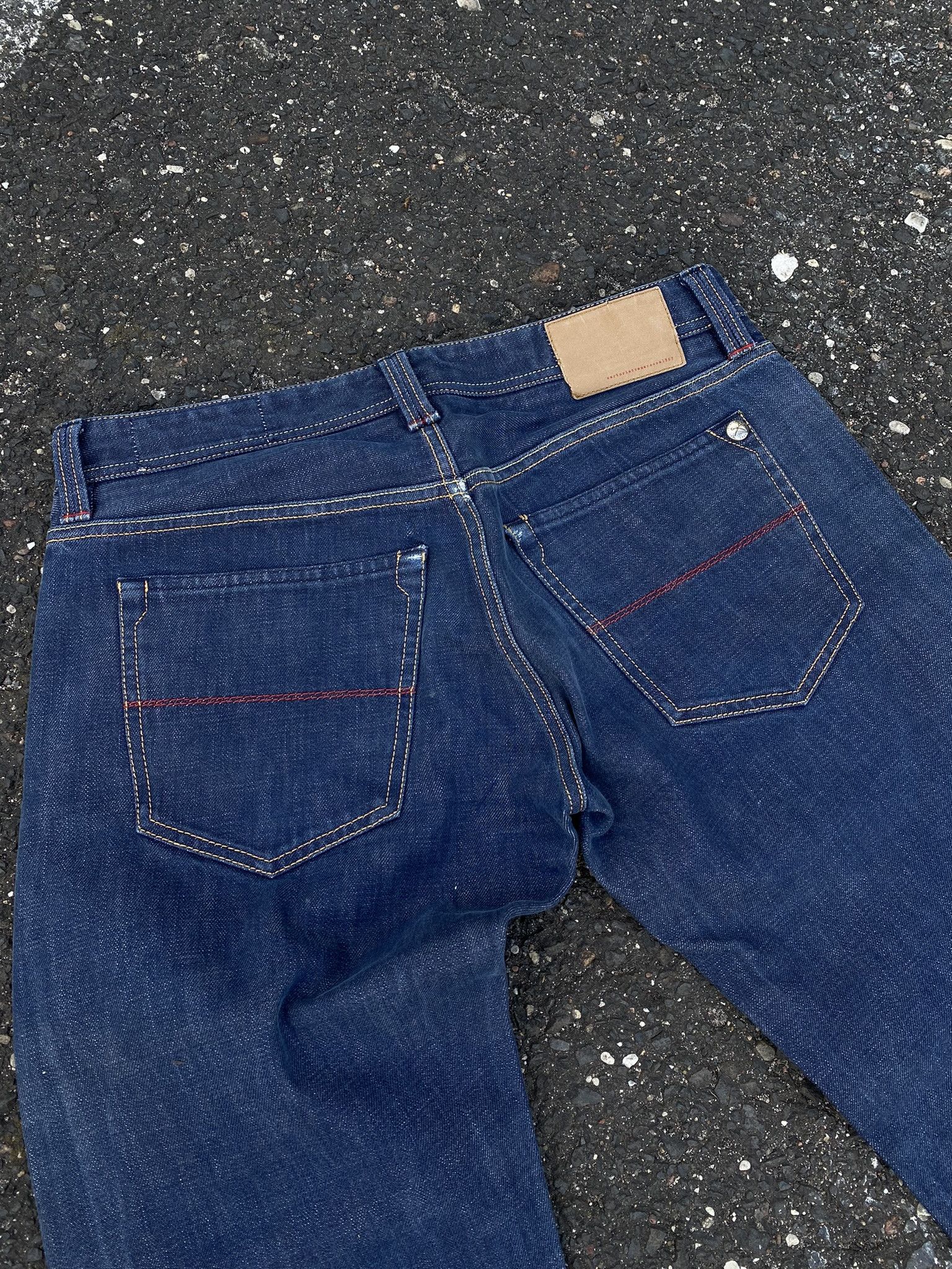 Designer SARTORIA TRAMAROSSA hand made Italy Selvedge Raw Denim Size US 32 / EU 48 - 11 Thumbnail