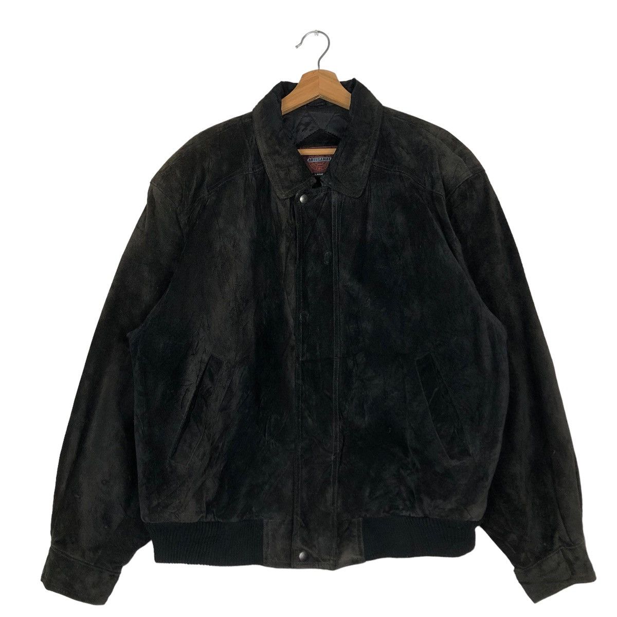 Japanese Brand 🔥VINTAGE LEATHER JACKET ARTISANAT JAPAN ISSEY MIYAKE Size US L / EU 52-54 / 3 - 1 Thumbnail