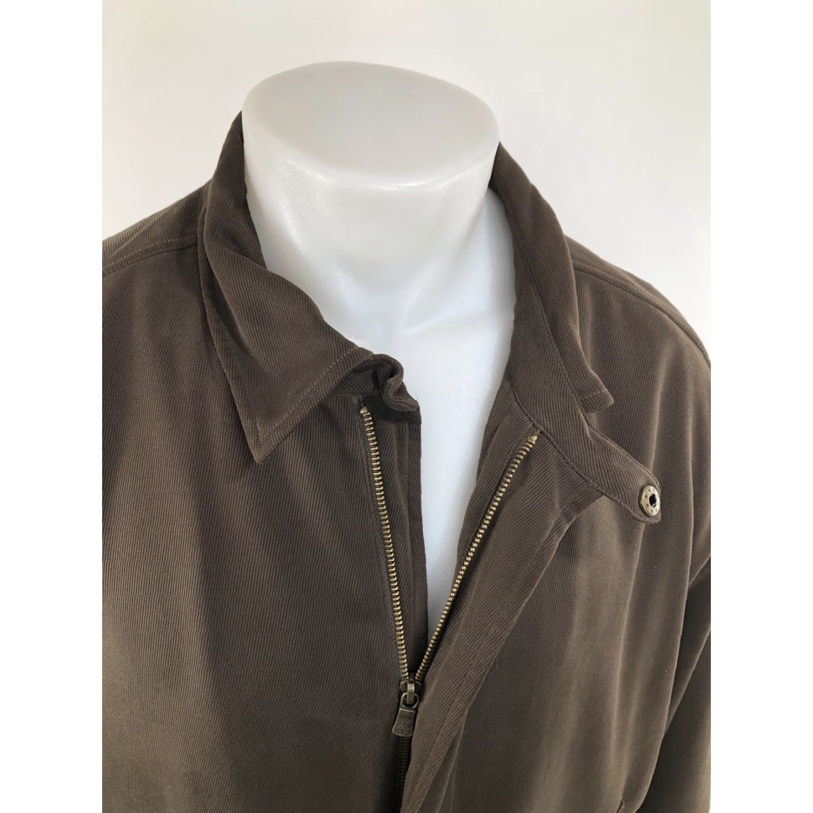 Tommy Bahama TOMMY BAHAMA Jacket Mens XL Full Zip 100% Silk Brown Size US XL / EU 56 / 4 - 3 Thumbnail