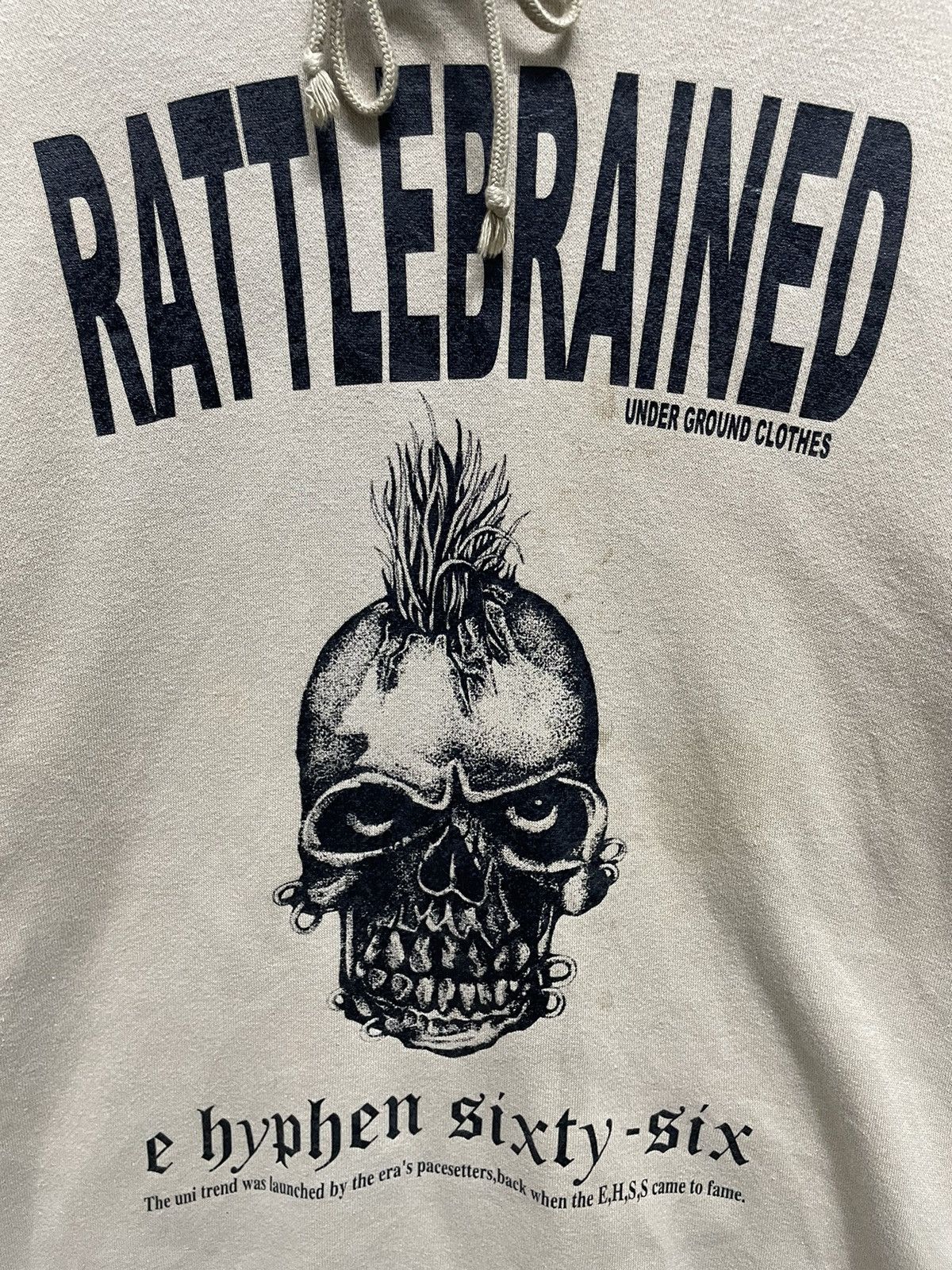 Japanese Brand × Seditionaries × Vintage Vintage Rattlebrained Skull Punk Grunge Style Hoodie Size US M / EU 48-50 / 2 - 2 Thumbnail