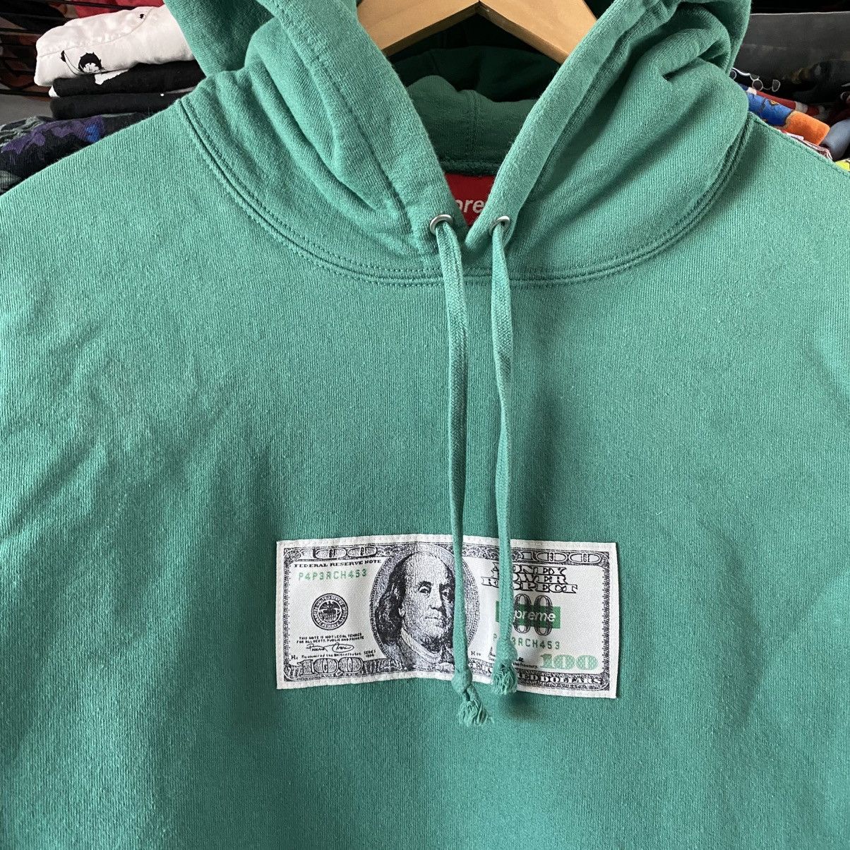 Supreme Supreme Franklin Hooded Sweatshirt Light Pine 2020 Size US M / EU 48-50 / 2 - 2 Thumbnail