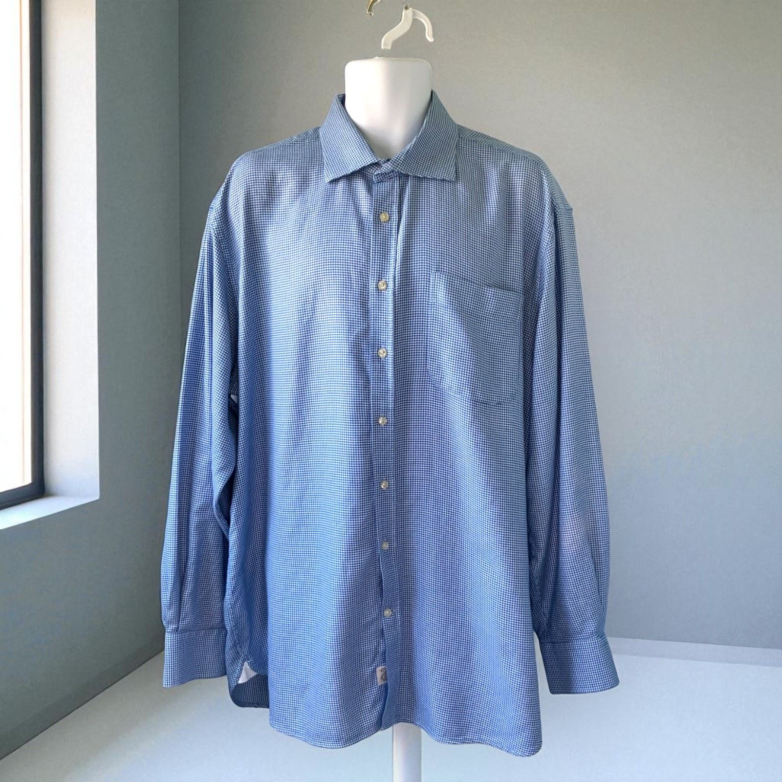Peter Millar Peter Millar Button Down X Large Long Sleeve Collared Shirt Size US XL / EU 56 / 4 - 1 Thumbnail