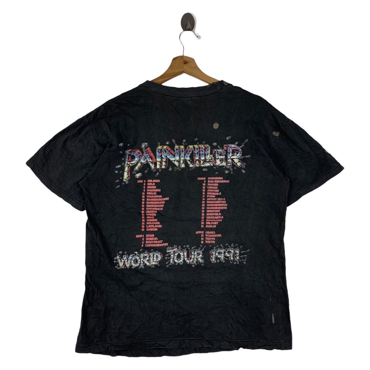 Other Vintage Judas Priest "Painkiller World Tour 1991" Tee Shirt Size US L / EU 52-54 / 3 - 4 Thumbnail