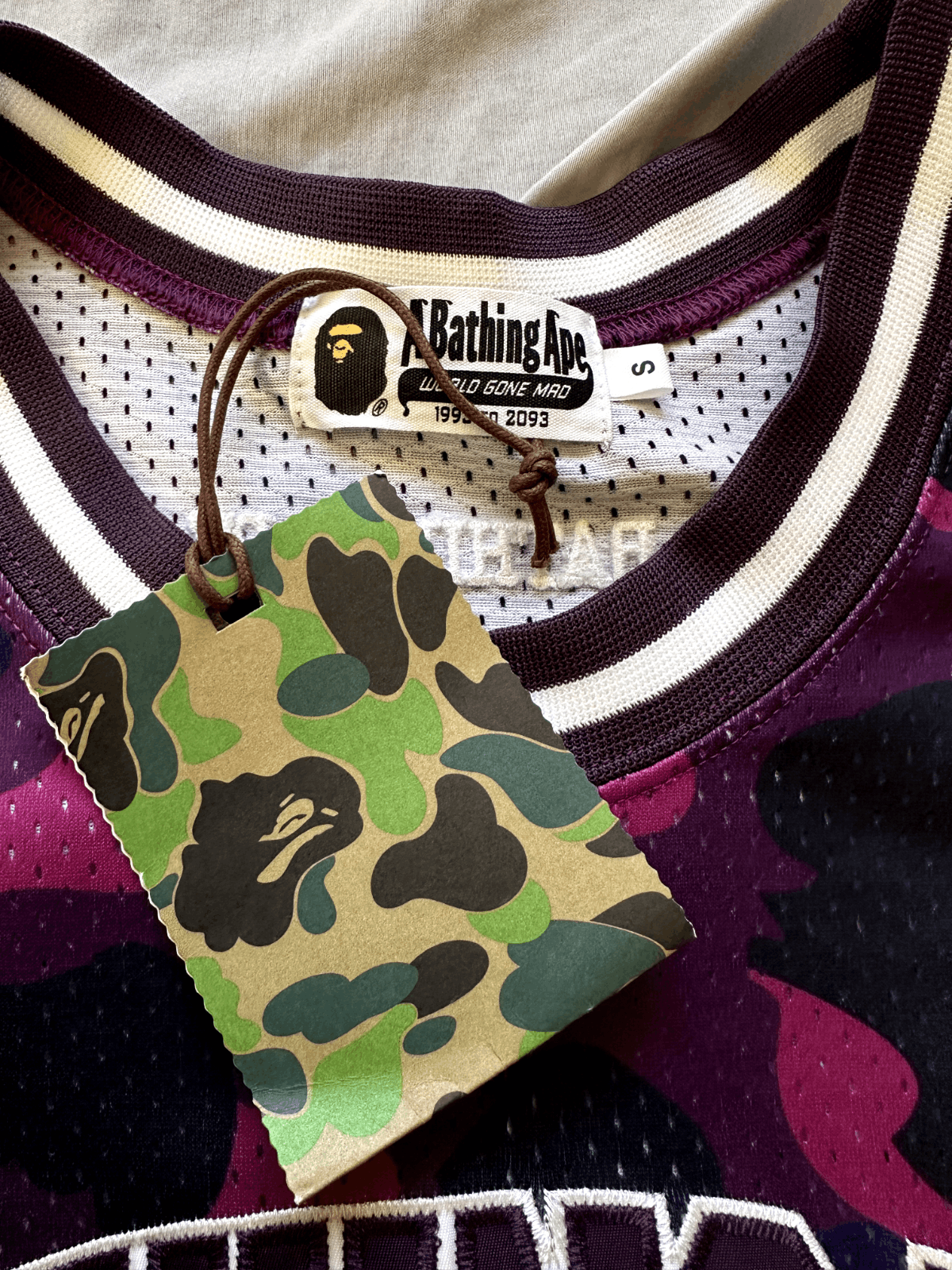 Bape BAPE Basketball Purple Camo Jersey Size Small Size US S / EU 44-46 / 1 - 3 Thumbnail