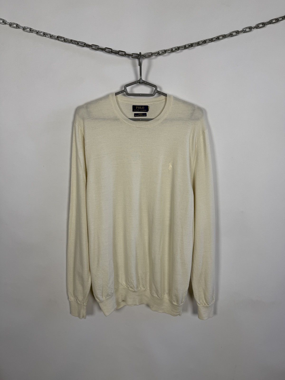 Polo Ralph Lauren Polo Ralph Lauren Washable Merino Wool Sweater Slim Fit XL Size US XL / EU 56 / 4 - 1 Thumbnail