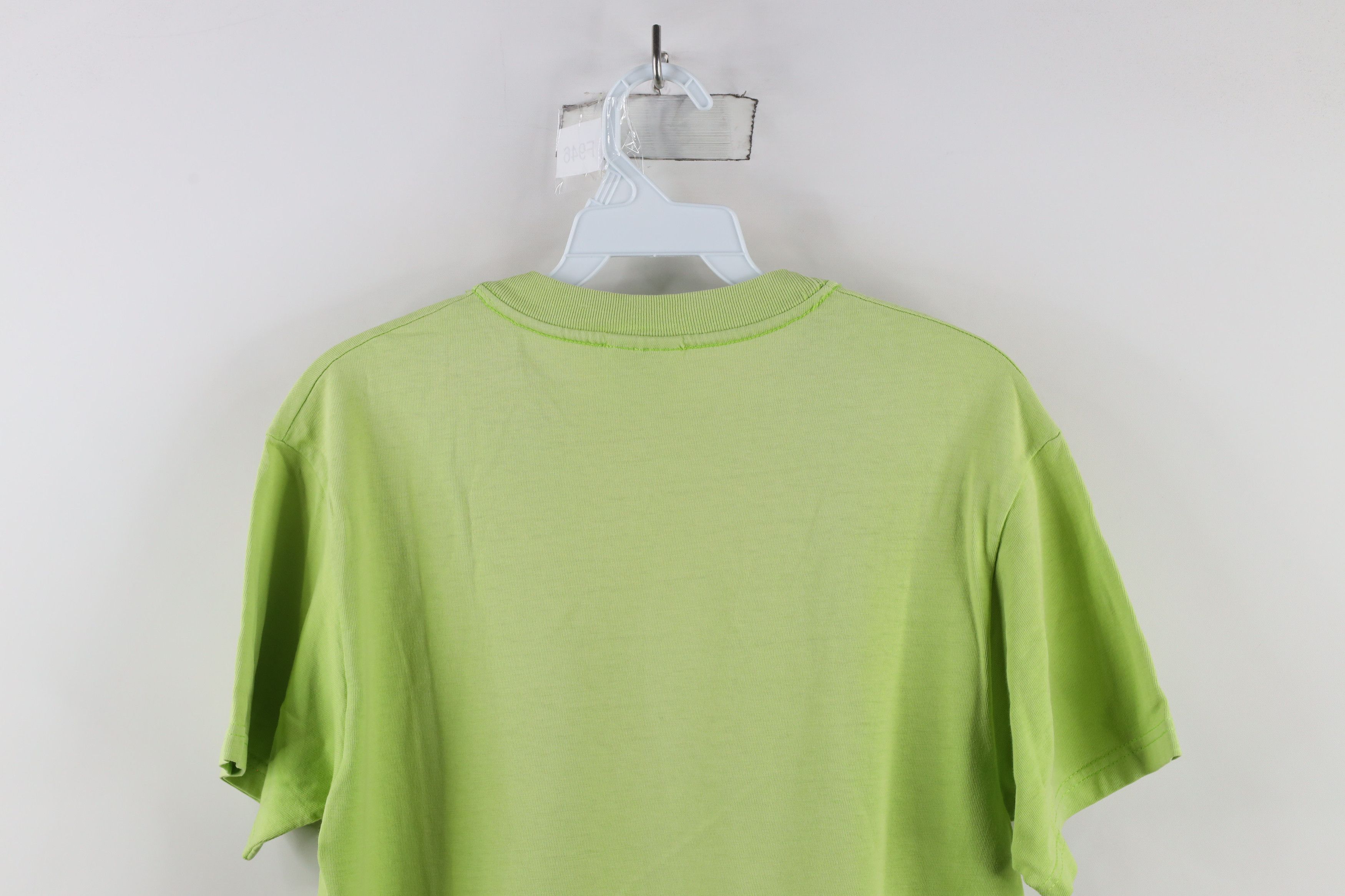 Hanes × Vintage Vintage 90s Hanes Beefy Short Sleeve T-Shirt Lime Green Size US S / EU 44-46 / 1 - 8 Thumbnail