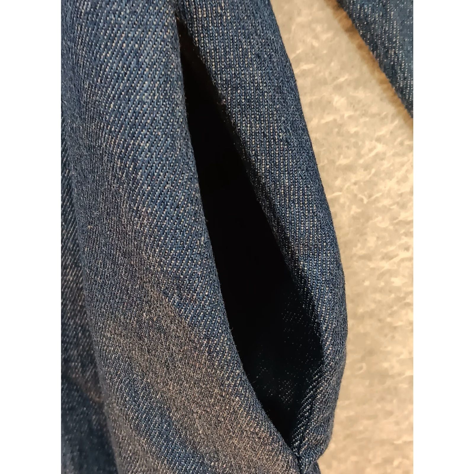 Denime Misslook Blue Denim Dress Hoodie Long Sleeve Button Up M Regular Women Medium Lagenlook Shift Casual Winter Spring Fall Dresses Size M / US 6-8 / IT 42-44 - 7 Thumbnail