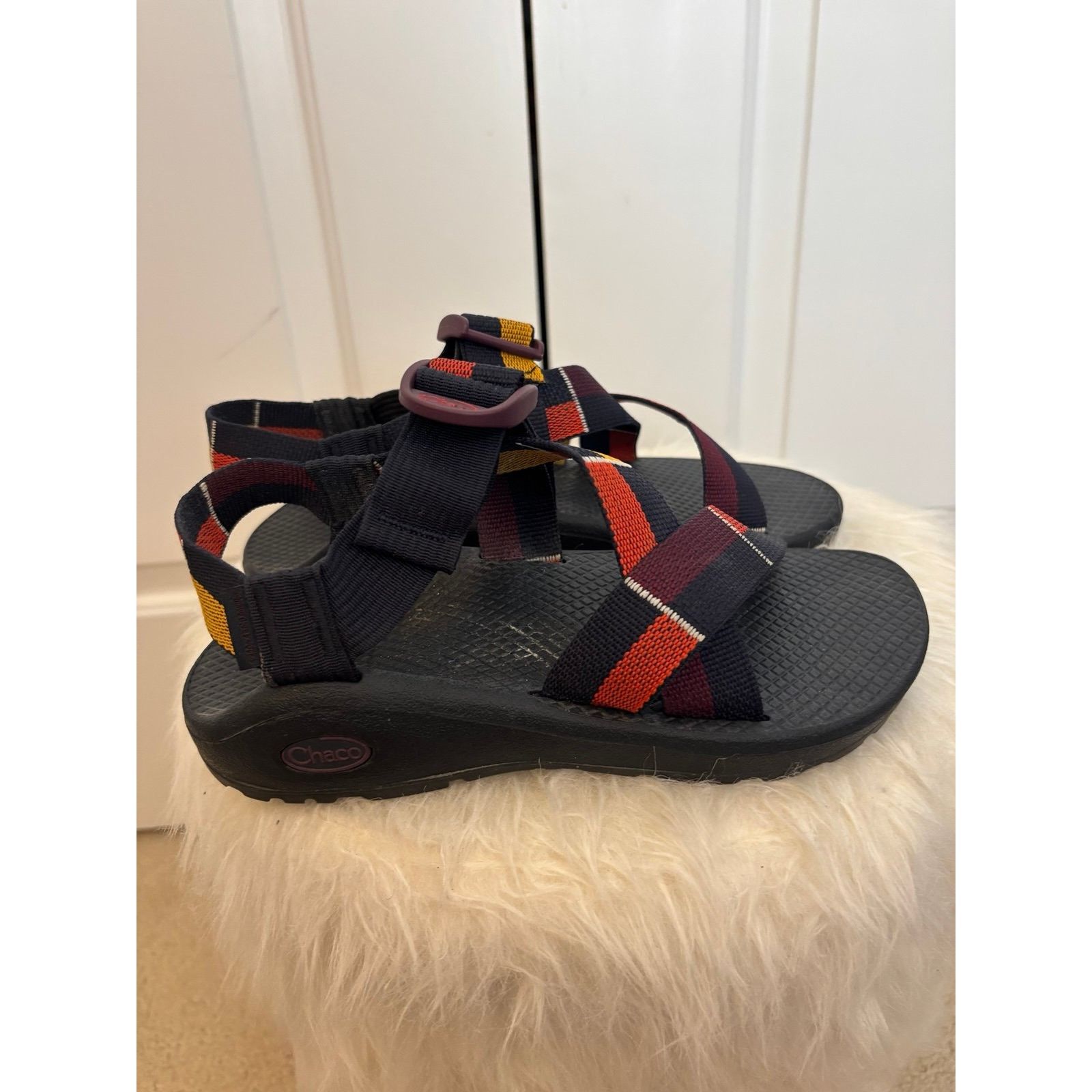 Chaco Chaco Mega Z/Cloud sandal straps Blocboum Red pattern size 6 Size US 6 / IT 36 - 4 Thumbnail