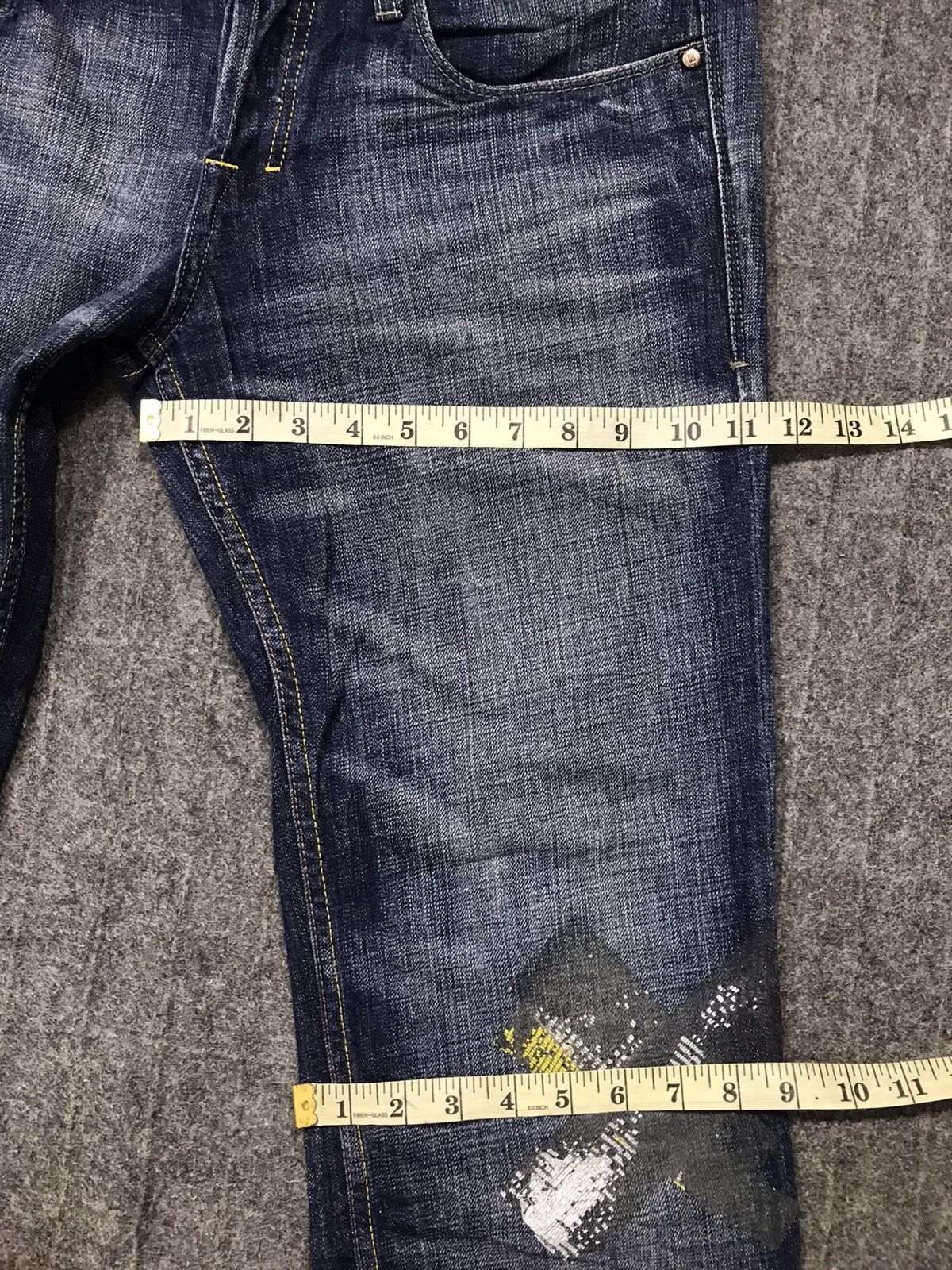 Japanese Brand Buiry Couture Indigo Denim Straight Cut Fits Size 34 Size US 34 / EU 50 - 15 Thumbnail