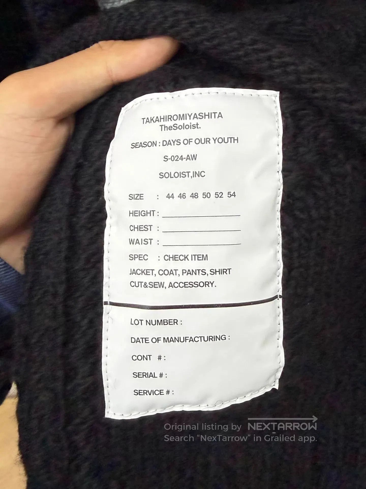 Takahiromiyashita The Soloist. Black Cable Knit Sweater with Photo Patches, Size M. Size US M / EU 48-50 / 2 - 6 Thumbnail