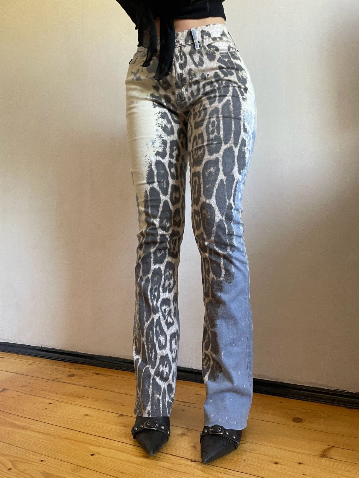 Just Cavalli × Roberto Cavalli Just Cavalli Vintage Leopard Flare